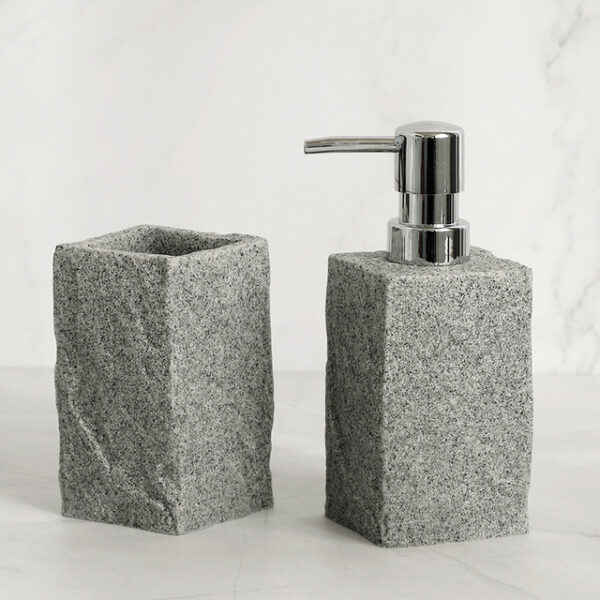 Imitation Granite Resin Bathroom Accessories Set: Stylish and Functional