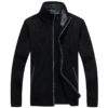 Thicken Plus Fleece Zipper Cardigan: Men's Loose Stand Collar Sweater