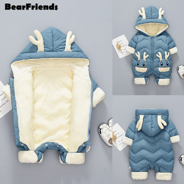 Winter Snowsuits for Newborn Baby Girls