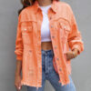 Trendy Ripped Shirt Jacket: Your Stylish Choice for Autumn and Spring