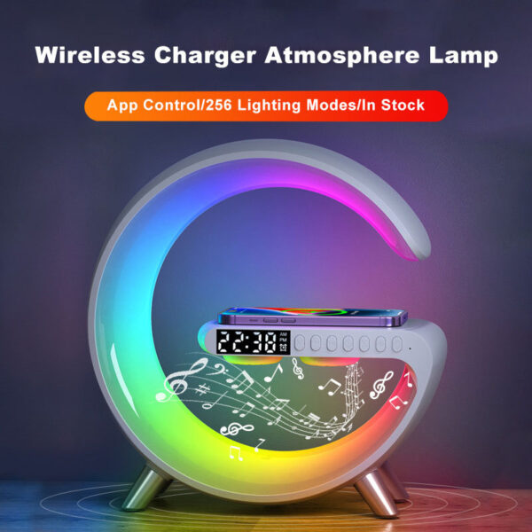 Wireless Power and Sound: LED Lamp Bluetooth Speaker Charger