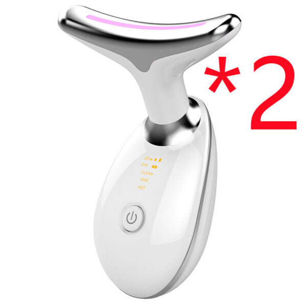 EMS Thermal Neck Lifting and Tightening Massager: Microcurrent Wrinkle Remover and LED Photon Face Beauty Device