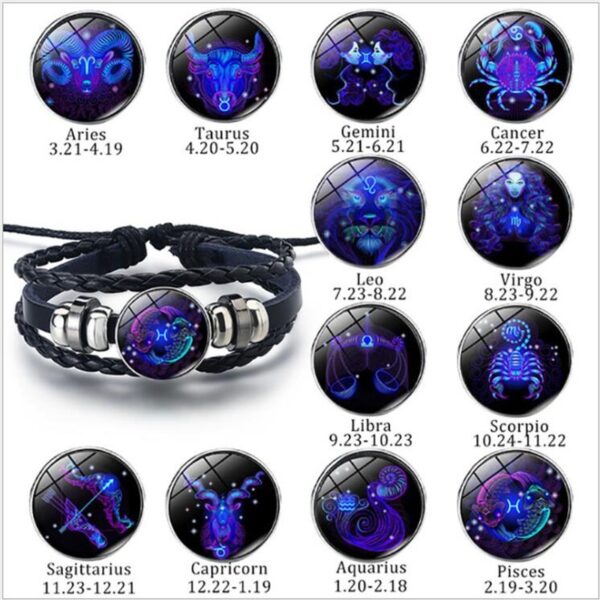 Zodiac Constellation Bracelet: Stylish Braided Design for All Ages