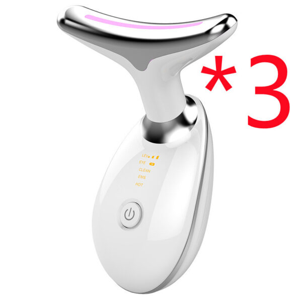 EMS Thermal Neck Lifting and Tightening Massager: Microcurrent Wrinkle Remover and LED Photon Face Beauty Device