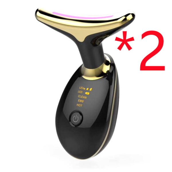 EMS Thermal Neck Lifting and Tightening Massager: Microcurrent Wrinkle Remover and LED Photon Face Beauty Device