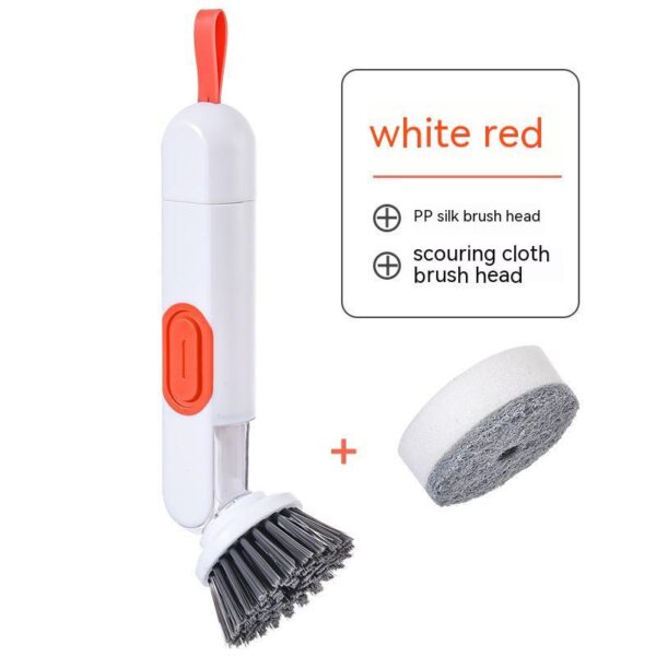 Multi-Functional Long-Handle Liquid-Filled Kitchen Brush: Effortless Cleaning Companion