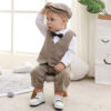 Newborn Boy Formal Clothes Set | Gentleman Romper Outfit