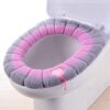 Winter Toilet Seat Cover Mat with Handle | Warm and Washable