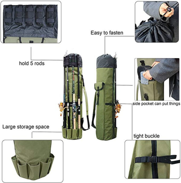 Cylinder Outdoor Fishing Bag: Your Ultimate Fishing Gear Organizer