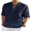 Men's T-Shirts and Casual Cotton Linen Long Sleeve Shirts - Stylish Comfort