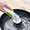 Multi-Functional Long-Handle Liquid-Filled Kitchen Brush: Effortless Cleaning Companion