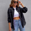 Trendy Ripped Shirt Jacket: Your Stylish Choice for Autumn and Spring