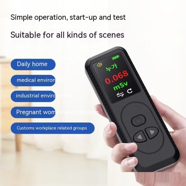 Nuclear Radiation Detector: Geiger Counter with TFT Color Display and Sound Alarm