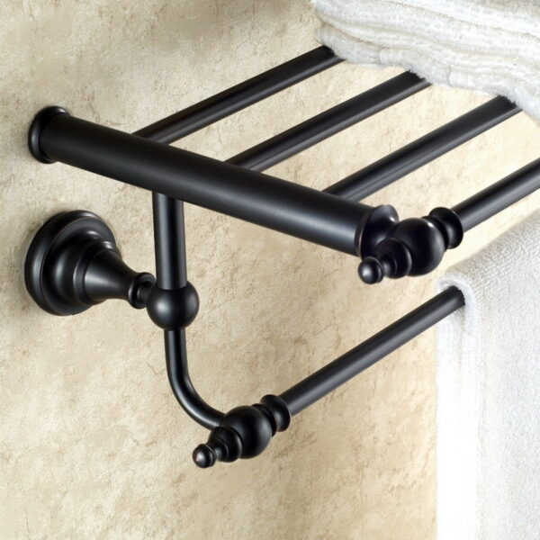 Oil Rubbed Bronze Bathroom Hardware Set | Robe Hook, Towel Rail, Rack, Bar, Shelf, Paper Holder, Toothbrush Holder - Bathroom Accessories