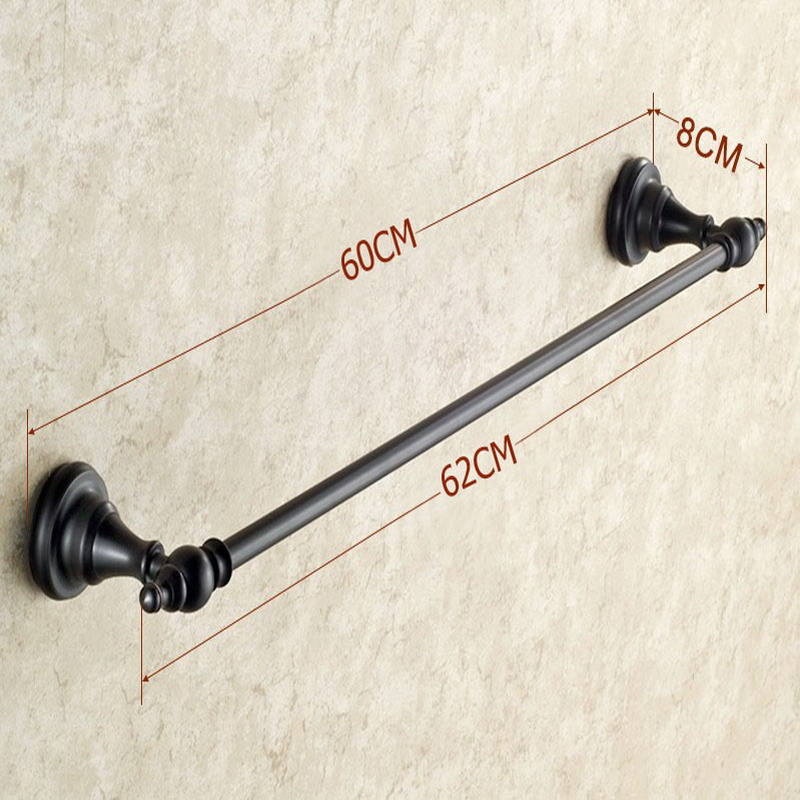 Oil Rubbed Bronze Bathroom Hardware Set | Robe Hook, Towel Rail, Rack, Bar, Shelf, Paper Holder, Toothbrush Holder - Bathroom Accessories