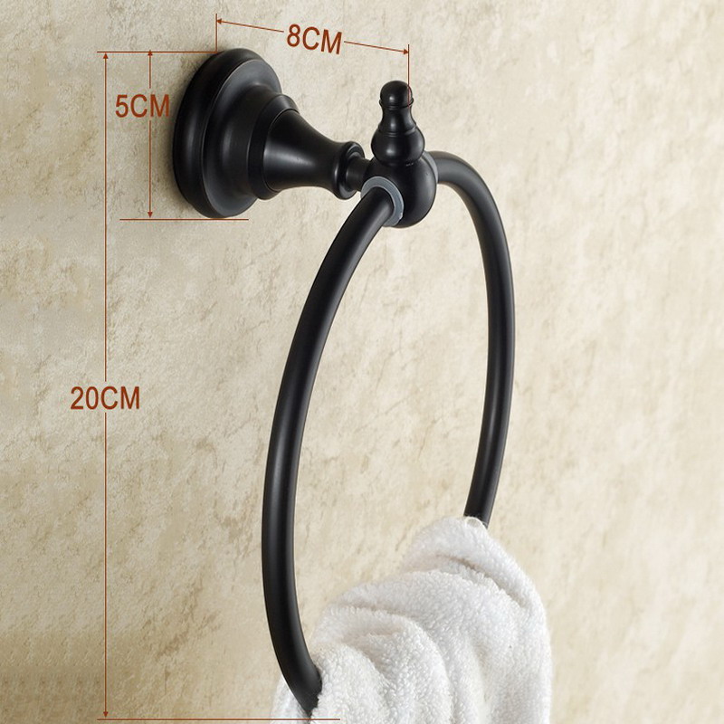 Oil Rubbed Bronze Bathroom Hardware Set | Robe Hook, Towel Rail, Rack, Bar, Shelf, Paper Holder, Toothbrush Holder - Bathroom Accessories