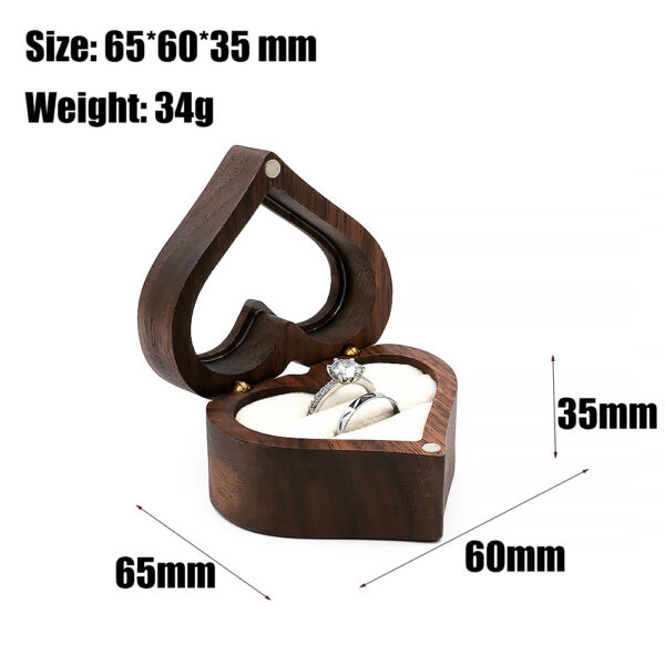 Heart Design Jewelry Gift Box Stand for Couples