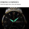 Elegance Embodied: Men's Waterproof Luminous Leather Watch