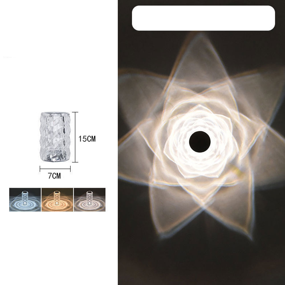 LED Rose Light Projector - Romantic Diamond Atmosphere Lamp