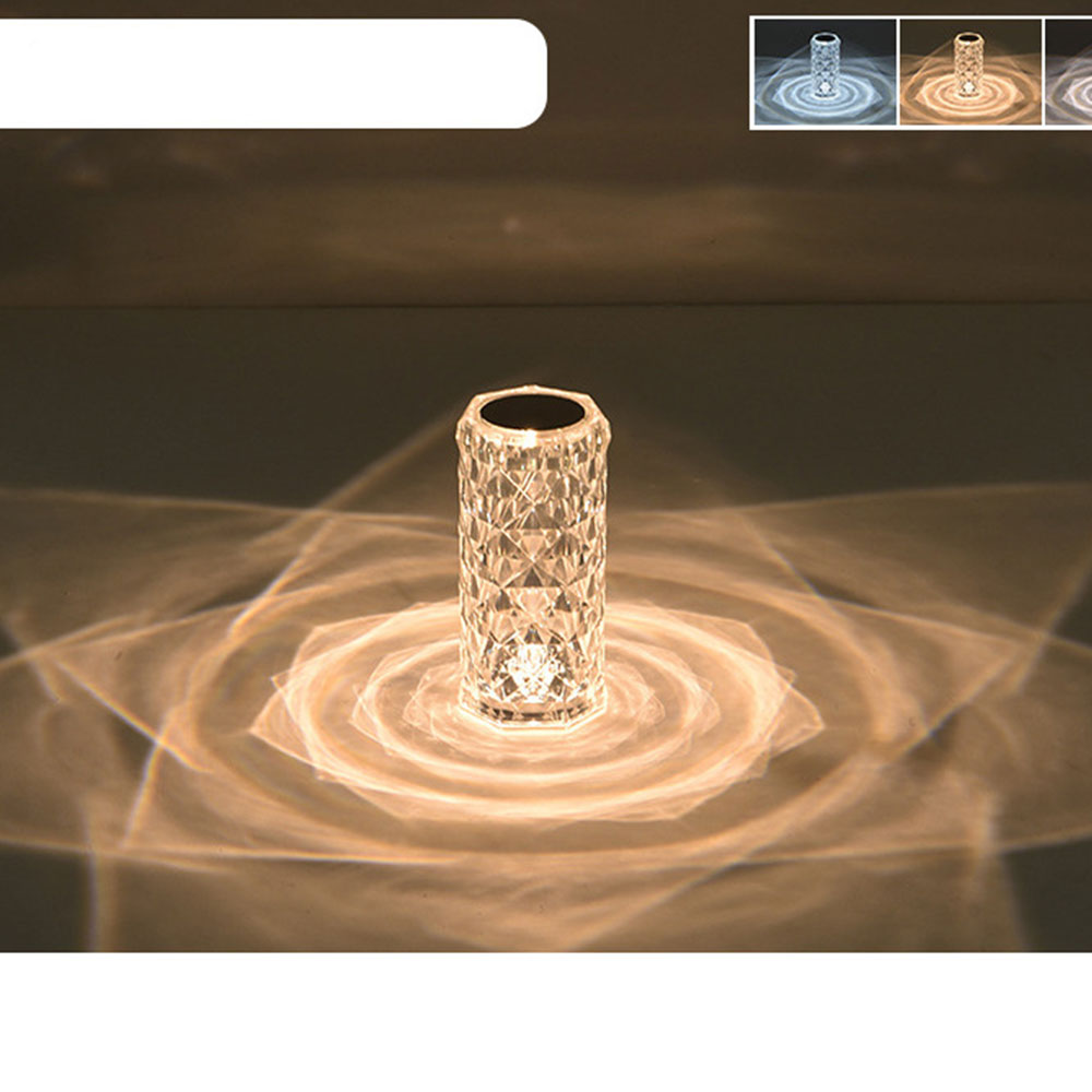 LED Rose Light Projector - Romantic Diamond Atmosphere Lamp