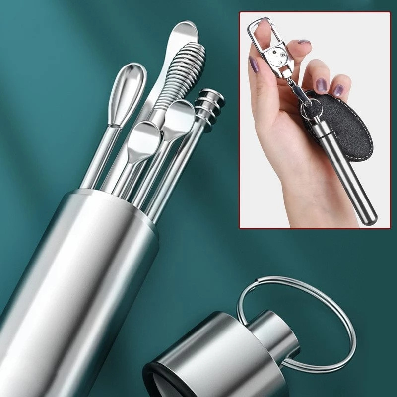 6-Piece Stainless Steel Ear Cleaning Tool Set