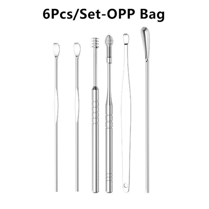 6-Piece Stainless Steel Ear Cleaning Tool Set