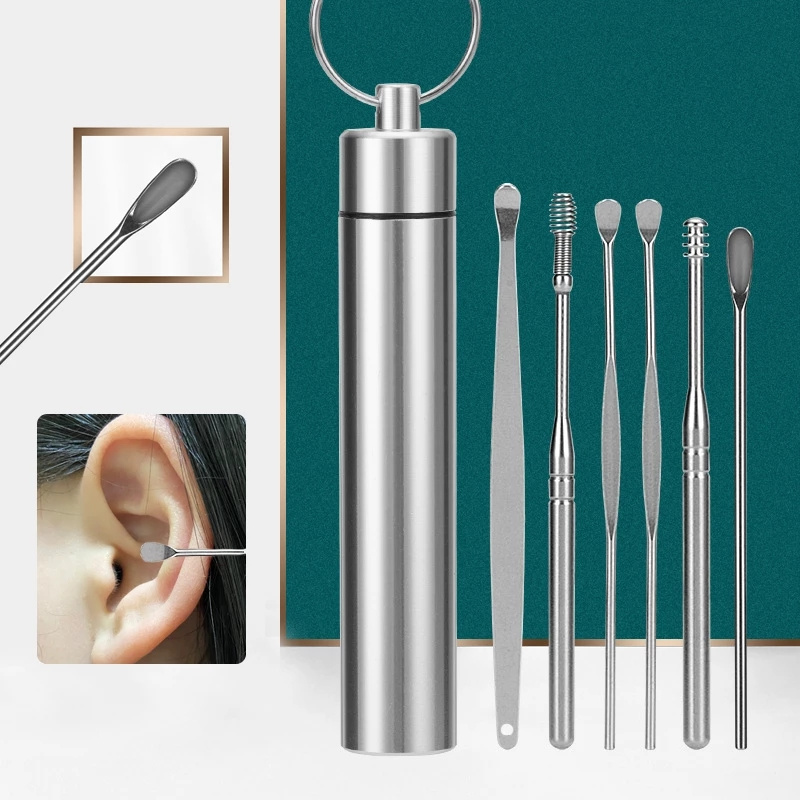 6-Piece Stainless Steel Ear Cleaning Tool Set