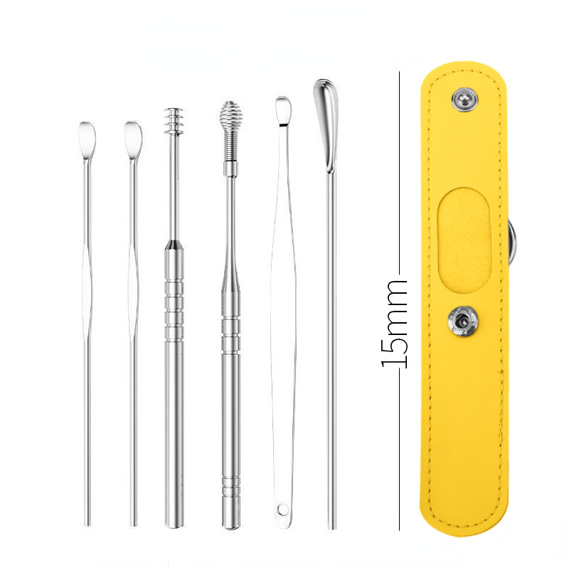 6-Piece Stainless Steel Ear Cleaning Tool Set