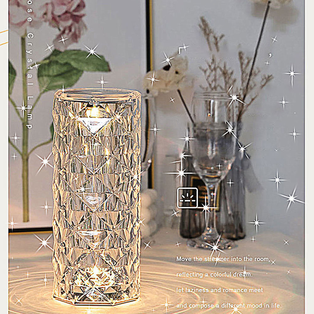 LED Rose Light Projector - Romantic Diamond Atmosphere Lamp