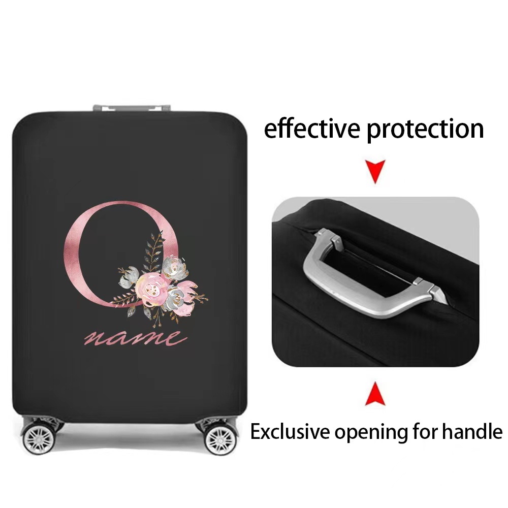 Custom Free Name Luggage Cover: Personalized Suitcase Protection