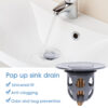 Stainless Steel Sink Drain Stopper - Pop-Up Bounce Core Filter