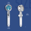 High Pressure Shower Head - Turbo 360 Degrees Rotated Fan Showerhead