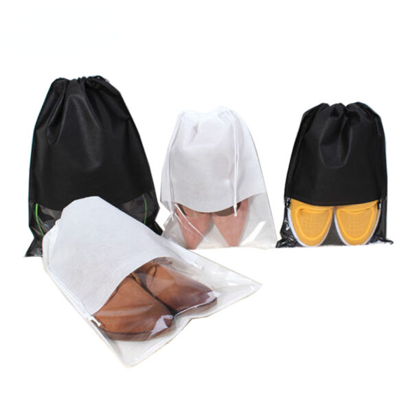 Non-Woven Fabric Drawstring Shoes Bag: Portable Travel Organizer