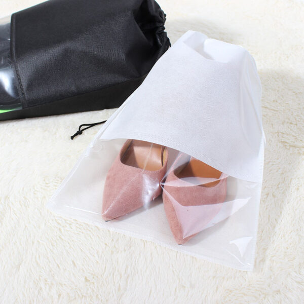 Non-Woven Fabric Drawstring Shoes Bag: Portable Travel Organizer