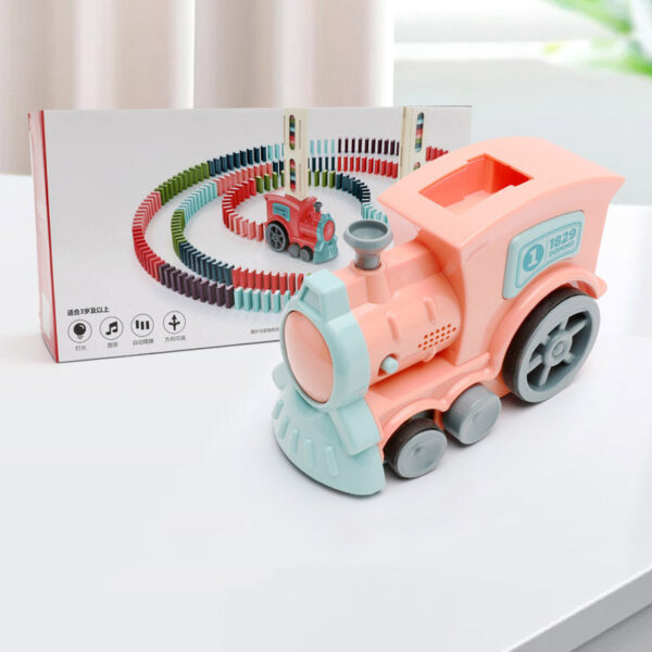 Automatic Domino Train Toy - Baby Puzzle Building Blocks