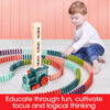 Automatic Domino Train Toy - Baby Puzzle Building Blocks