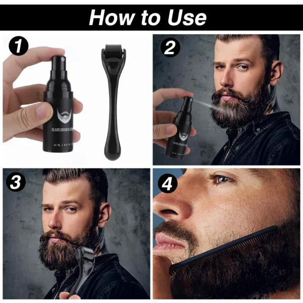 Men's Beard Growth Kit - Professional Enhancer Set