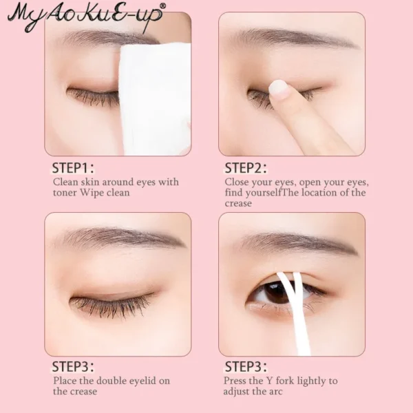 Double Fold Eyelid Tape Stickers - S/L Makeup Adhesive Strips