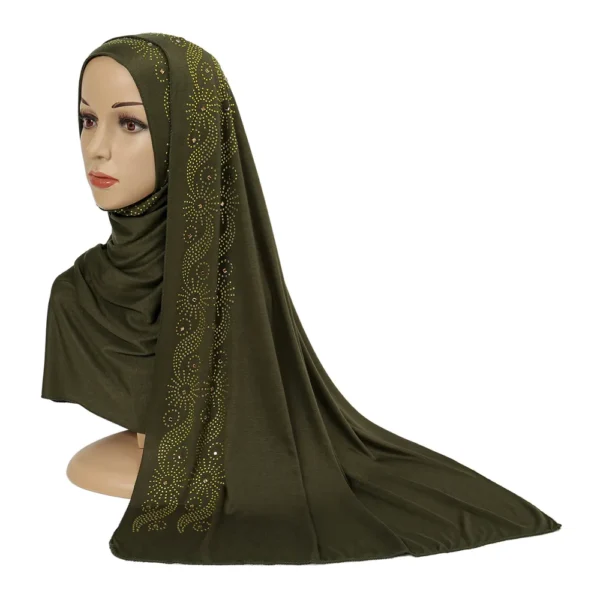 Diamonds Jersey Hijab Scarf - Stylish Muslim Fashion Head Wrap