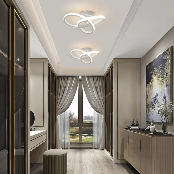 Modern LED Chandelier Ceiling Lamp - Three Colors, Bedroom & Dining Room