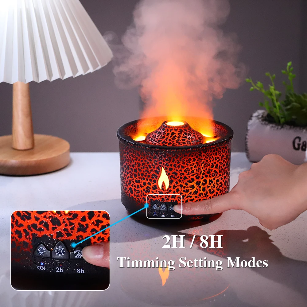 Volcano Flame Ultrasonic Aroma Diffuser - Home Room Fragrance