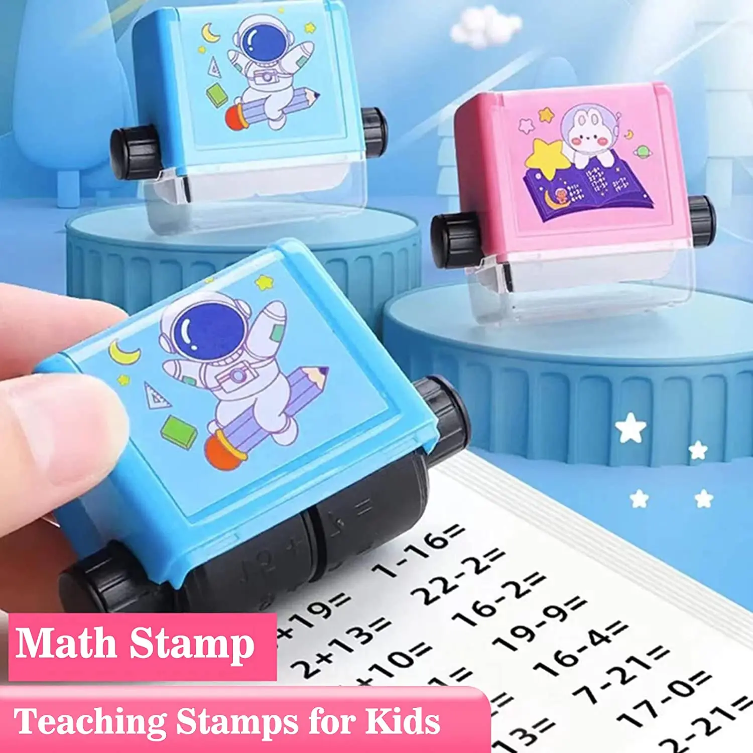 Digital Teaching Math Stamp - Multiply, Divide, Add, Subtract