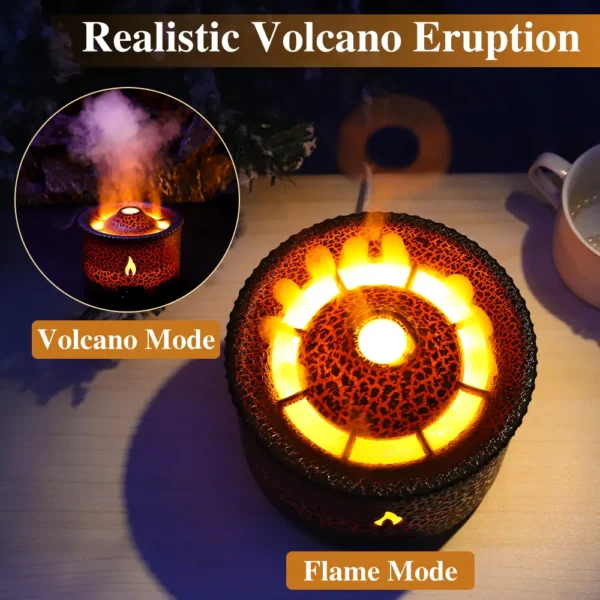 Volcano Flame Ultrasonic Aroma Diffuser - Home Room Fragrance