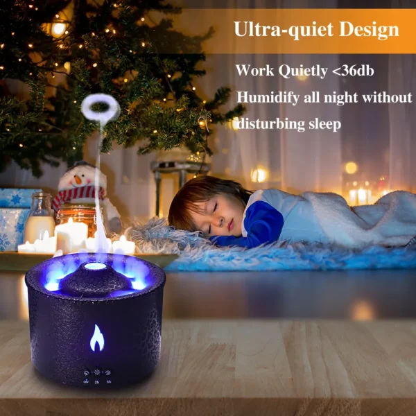 Volcano Flame Ultrasonic Aroma Diffuser - Home Room Fragrance