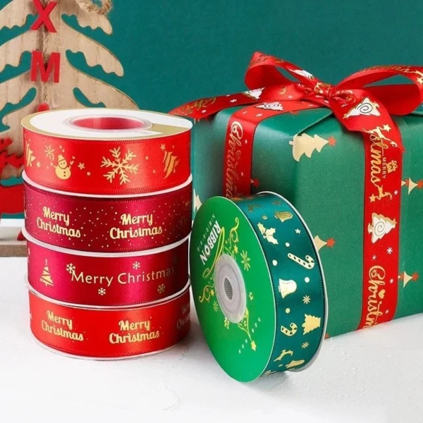 Add Festive Flair with Christmas Printed Polyester Ribbon