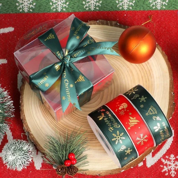 Add Festive Flair with Christmas Printed Polyester Ribbon